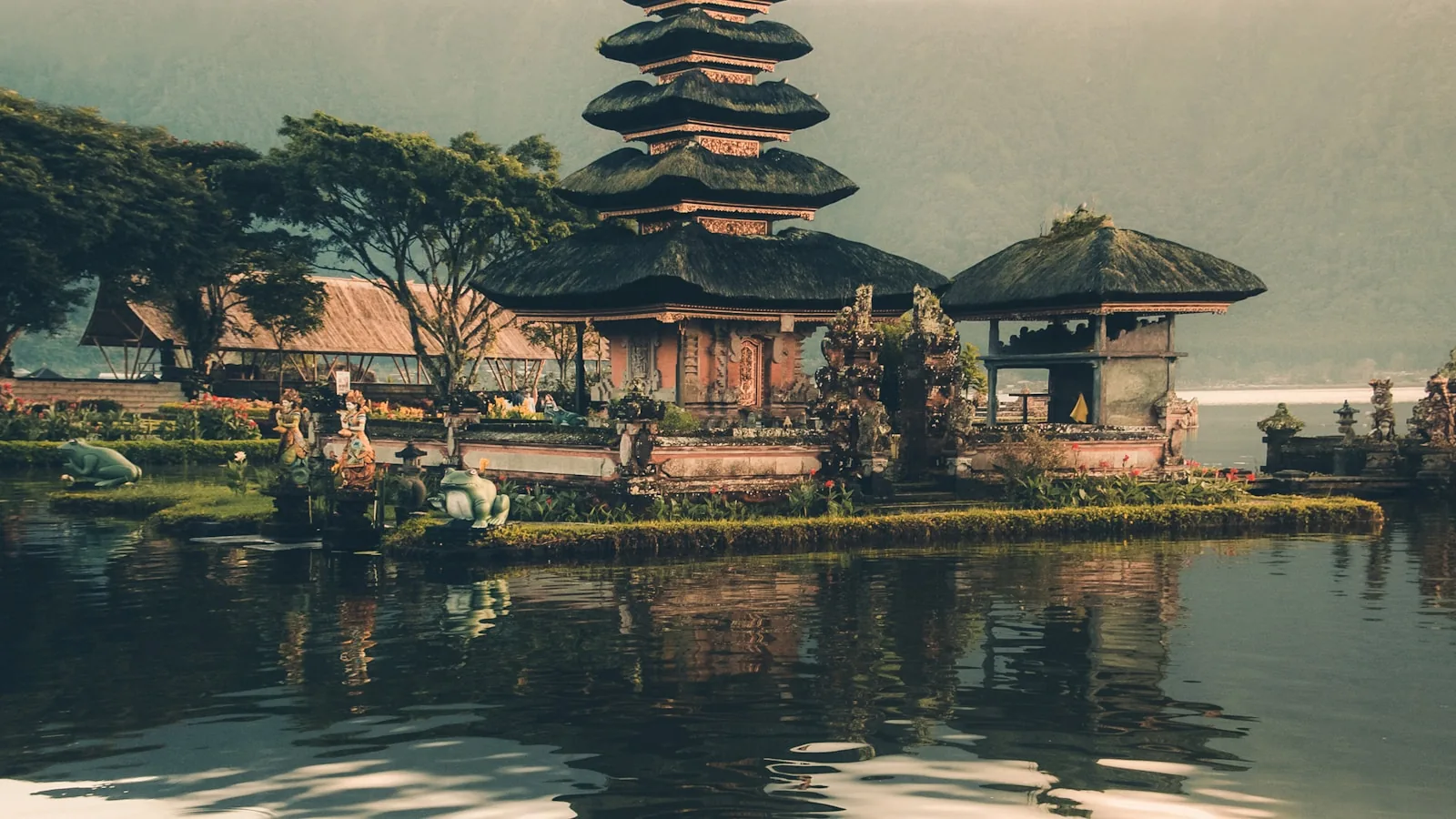 Bali rice terraces and green valley