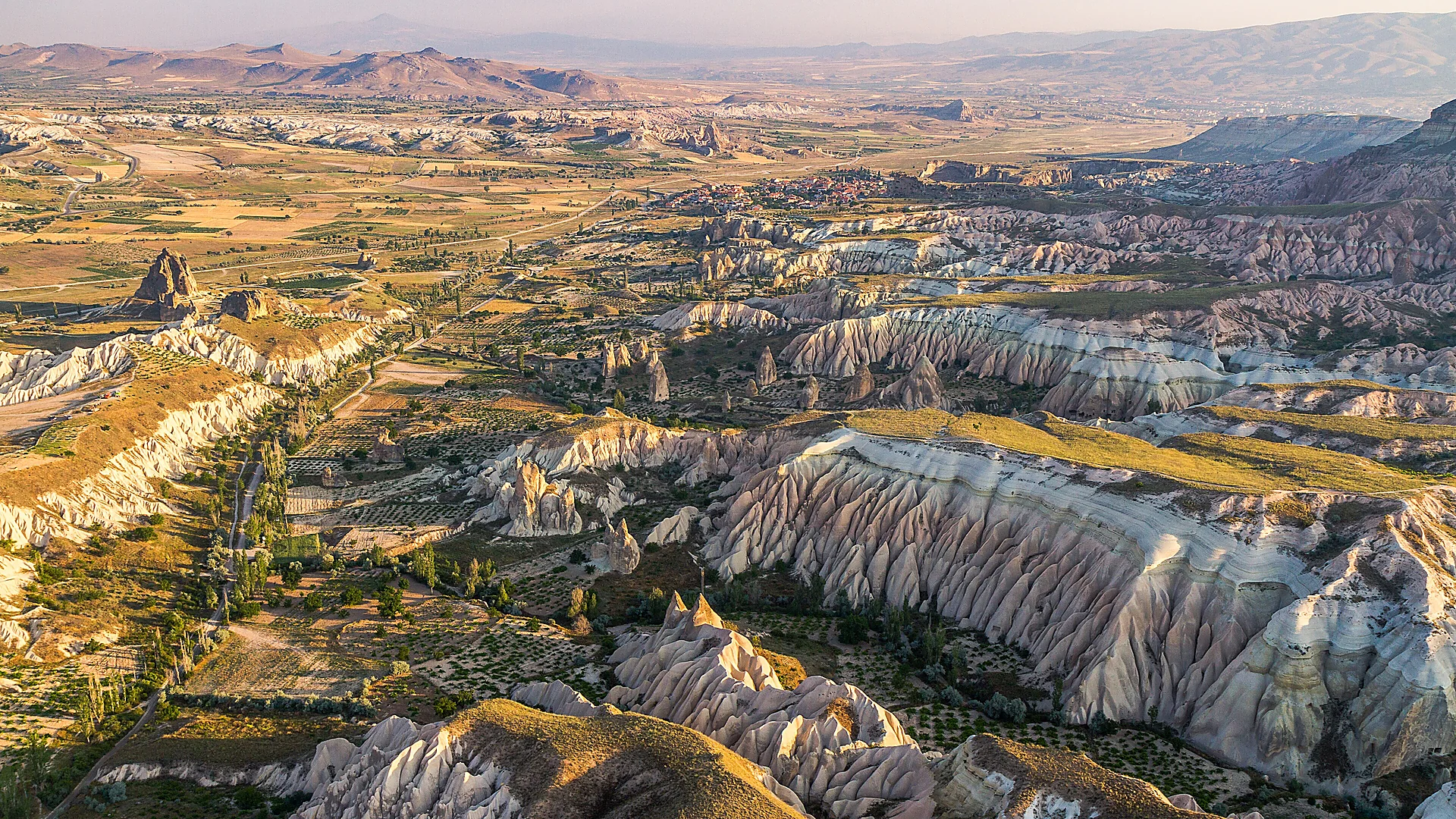 Fairy chimneys and valleys in Cappadocia