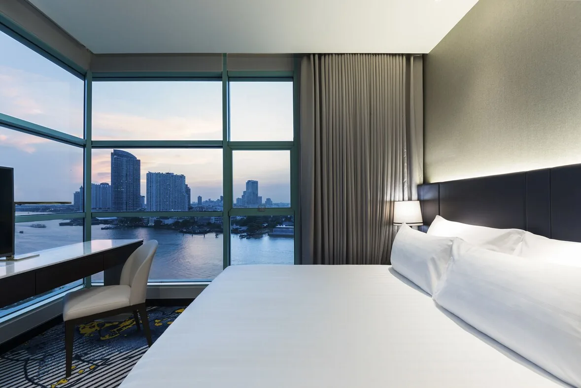 Chatrium Hotel Riverside — Chao Phraya pool deck, Bangkok