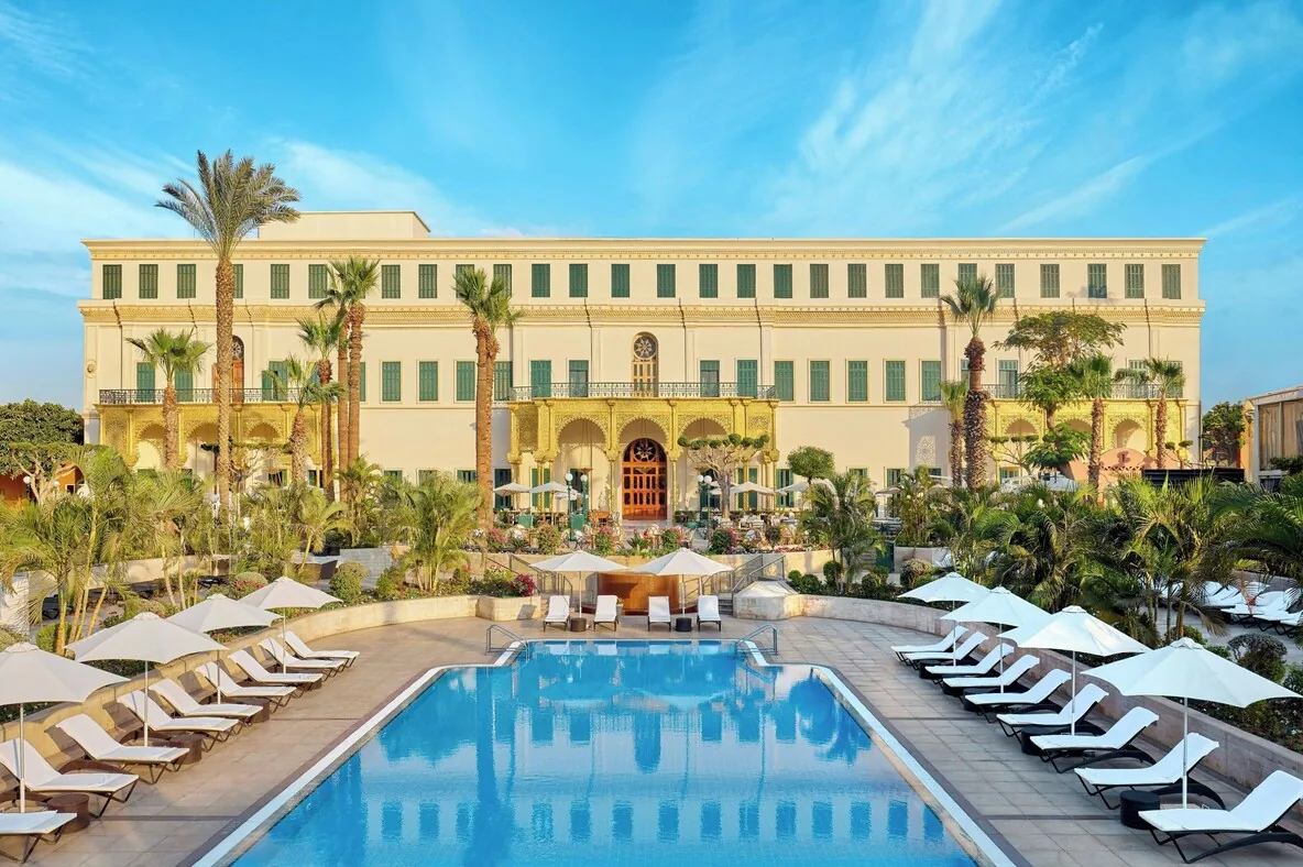 Cairo Marriott Hotel — Zamalek palace gardens on the Nile
