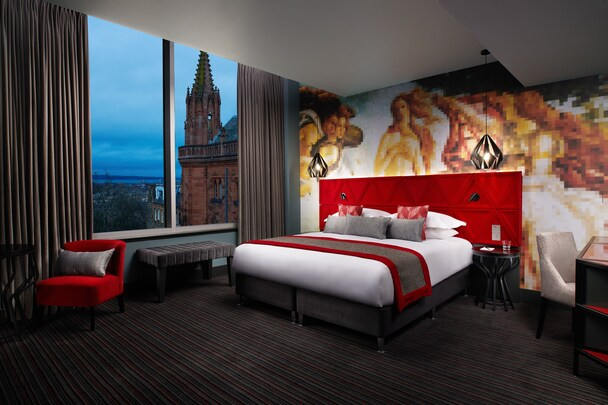 Malmaison Edinburgh — boutique room with city view at St Andrew Square
