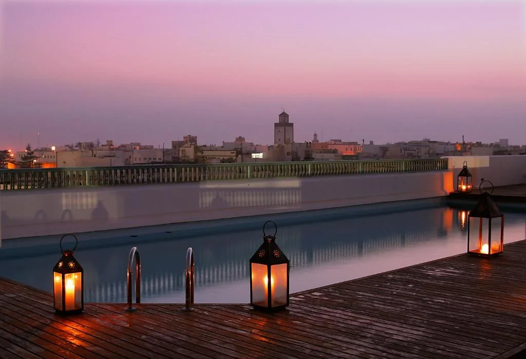 L'Heure Bleue Palais Essaouira — riad courtyard in the medina