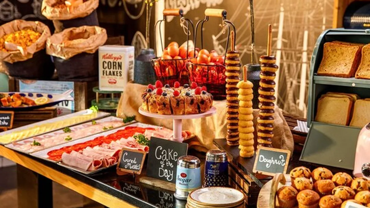 Novotel London Greenwich — hotel breakfast buffet spread