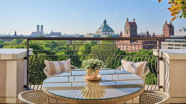 Rocco Forte The Charles Hotel — modern luxury hotel overlooking the Old Botanical Garden in Munich