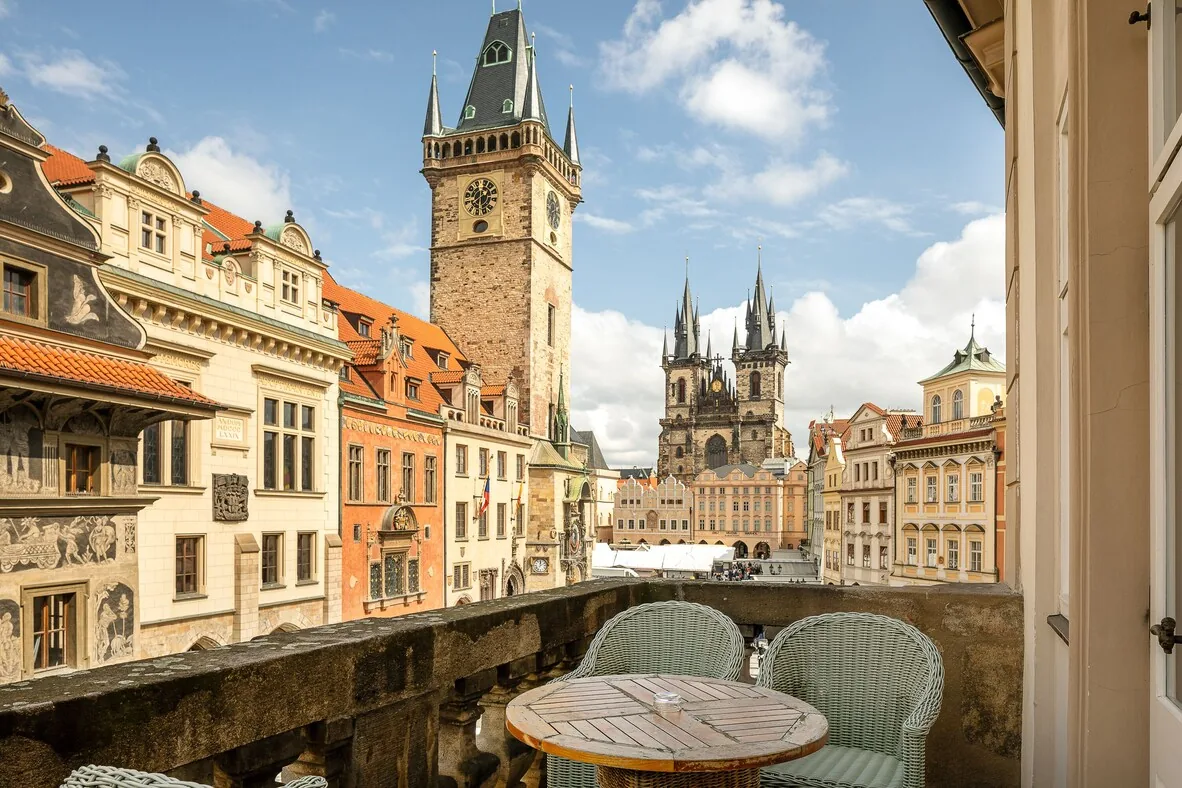 Hotel U Prince — rooftop terrace over Old Town Square, Prague