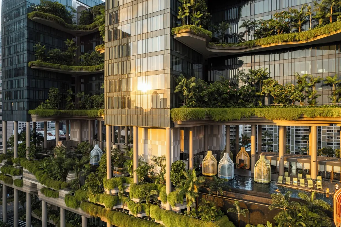 PARKROYAL COLLECTION Pickering — garden terraces above Chinatown, Singapore