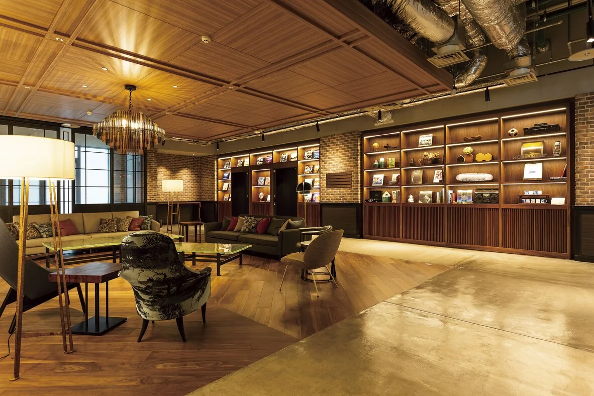 SHIBUYA STREAM HOTEL — modern lobby overlooking Shibuya, Tokyo