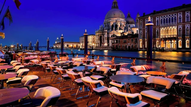 The Gritti Palace — fifteenth-century palace hotel on the Grand Canal with a canal-side terrace, Venice