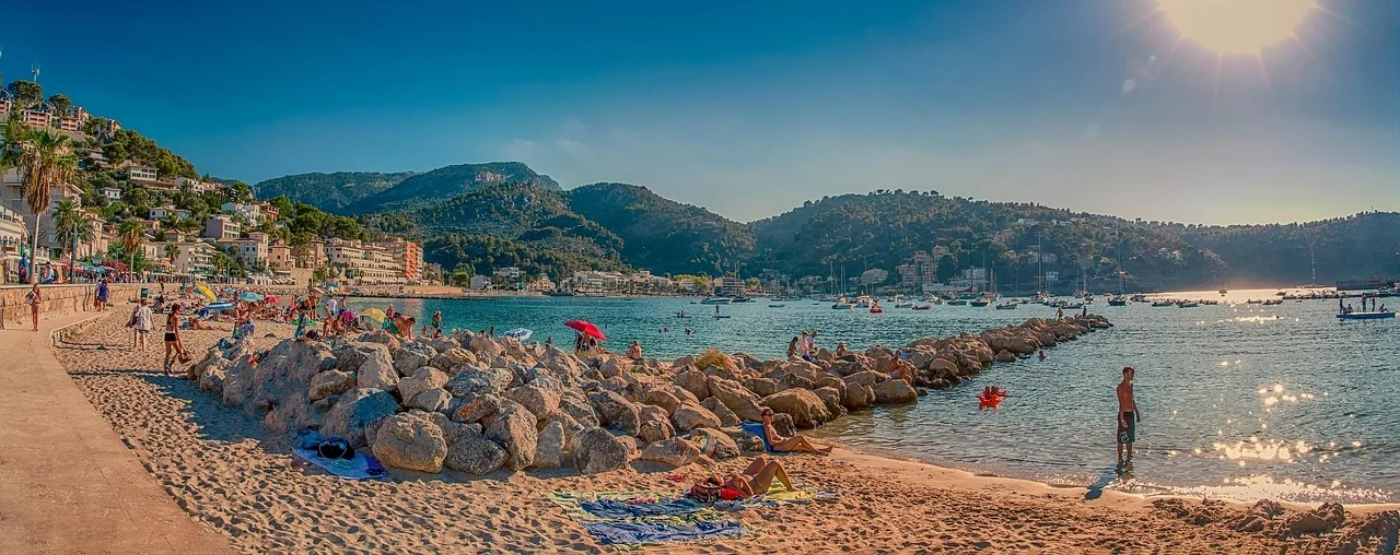 Port de Sóller harbour at sunset — Majorca Balearic stays guide