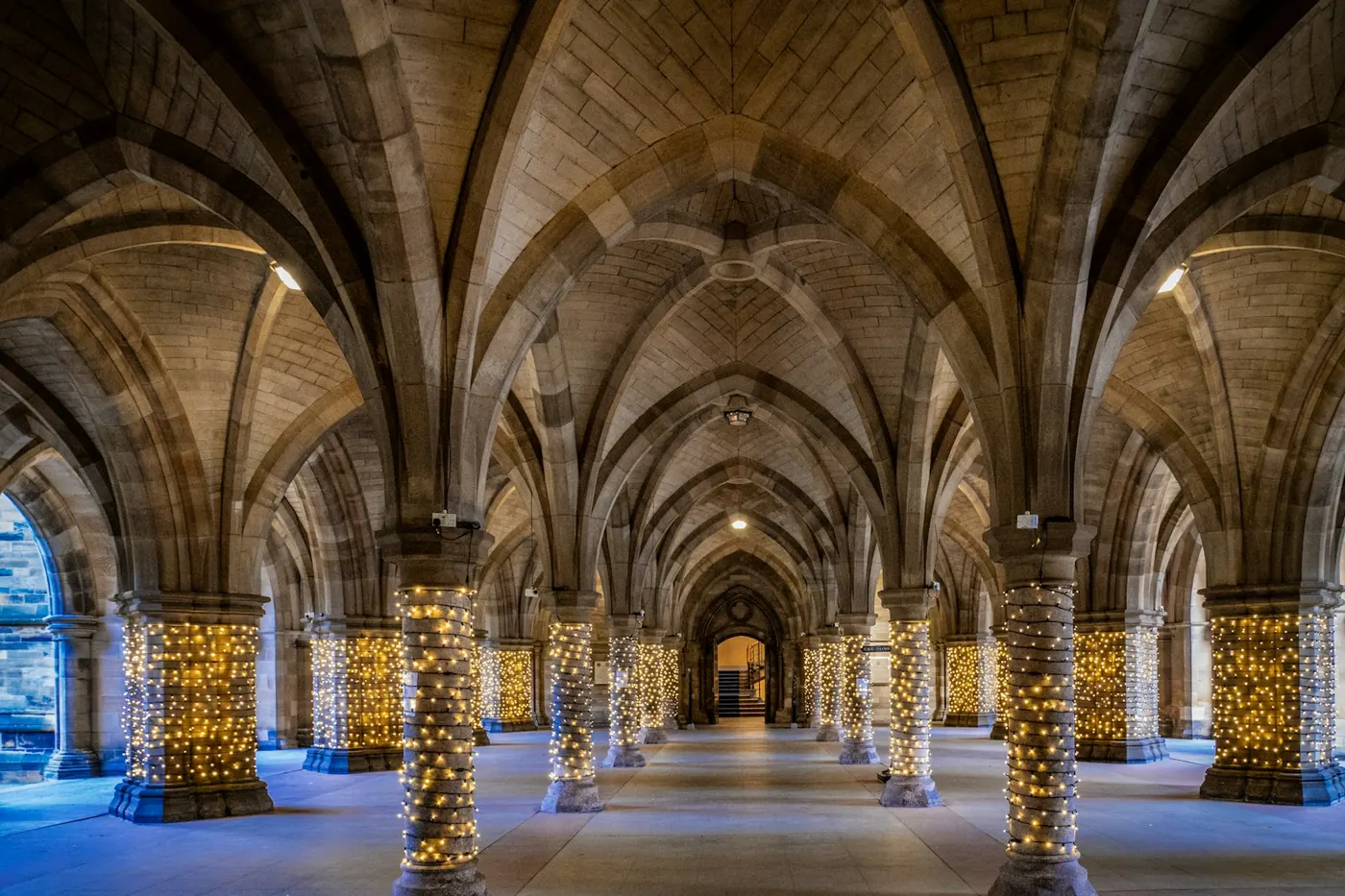 The cloisters at the University of Glasgow