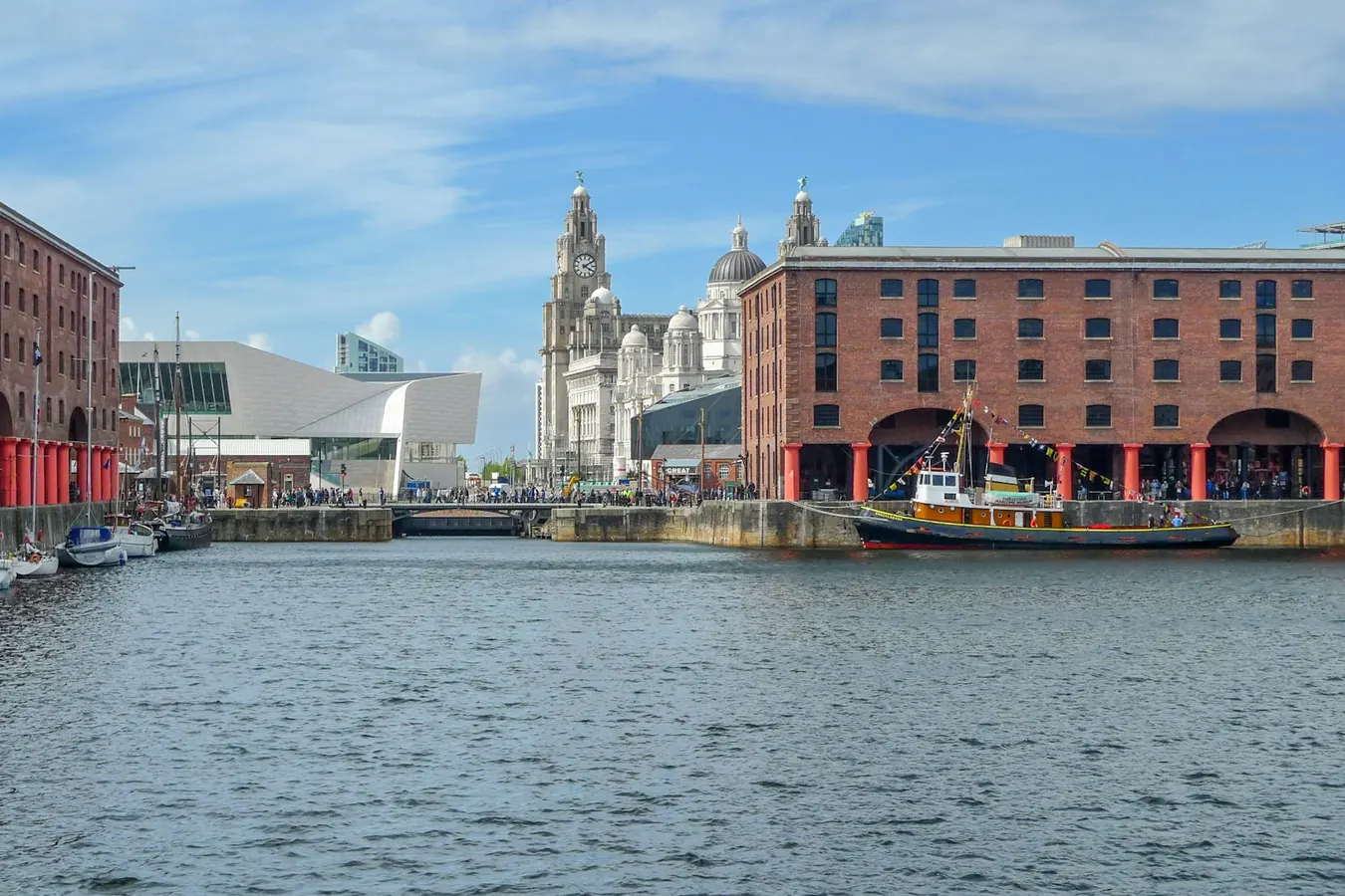 Royal Albert Dock and the Royal Liver Building, Liverpool