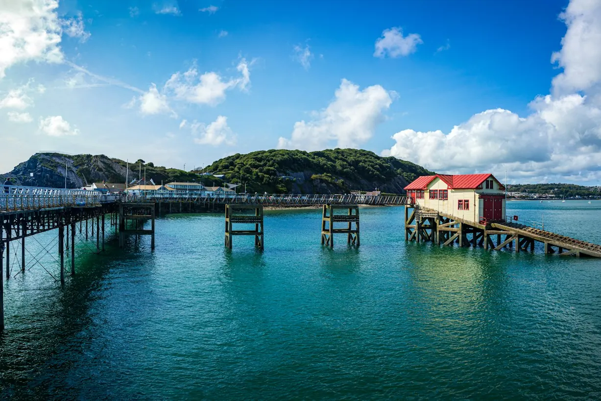 Mumbles Pier and the lifeboat station, Swansea