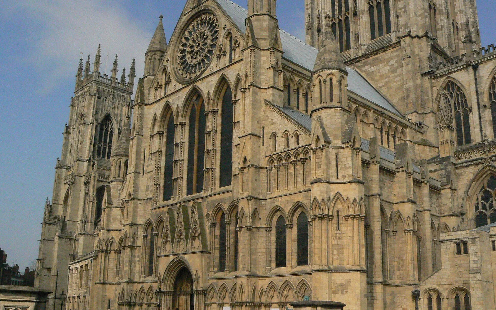 York Minster south transept and rose window