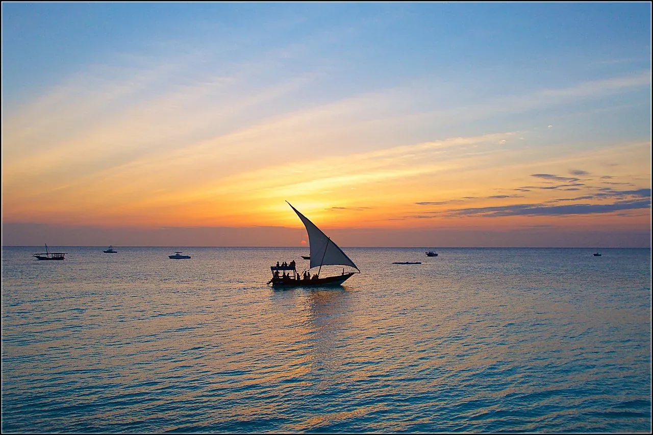 Zanzibar sunset sail on the Indian Ocean
