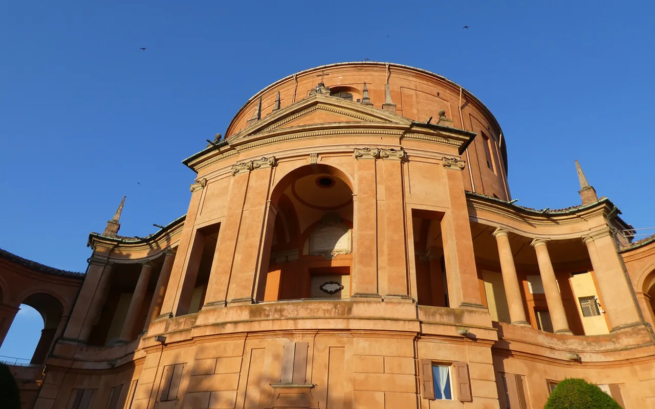 Santuario della Madonna di San Luca on the hill above Bologna